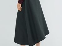 Асимметричная юбка, Серый