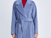 Пальто из шерсти с поясом