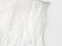 Колье из натуральных перьев, Белый