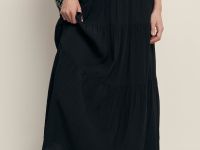 Юбка-макси А-силуэта на резинке