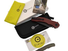 Складной нож CIVIVI Bluetick, сталь 14C28N, рукоять G10, burgundy