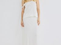 Вязаная майка с кашемиром, Белый