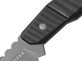 Туристический нож Kizer Quartz, сталь AEB-L, рукоять G10, черный