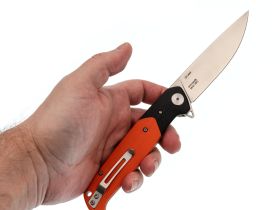 Складной нож VN Pro K663-2, сталь D2, рукоять G10, оранжевый