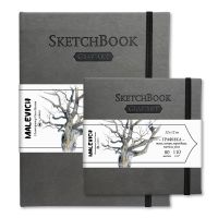 Скетчбук для графики Малевичъ GrafArt Sketch 80 л 110 г, серый