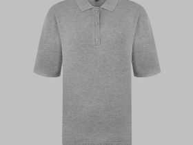 Легкий джемпер-поло прямого кроя