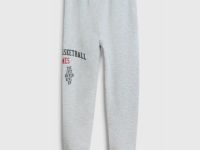 Трикотажные брюки с принтом для мальчиков, Серый