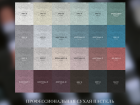 Набор пастели сухой nuance., 24 Shades Of Grey, 24 шт, в кейсе