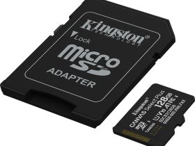 Карта памяти Kingston Canvas Select Plus microSDXC UHS-I 128 ГБ с адаптером