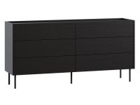 Комод Дигарс 163x81 Черный древесный