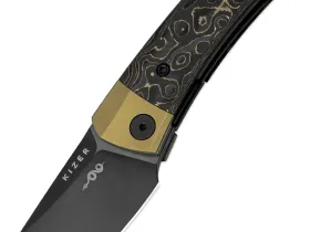 Складной нож Kizer Mini Momo, сталь S90V, рукоять Карбон/Титан