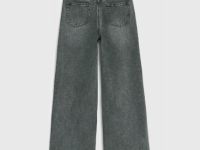 Широкие джинсы для девочек, Серый