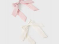 Набор заколок-бантов для волос для девочек, 2 шт., Мультицвет