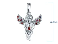 Подвеска из серебра с гранатами э0606пд11250368