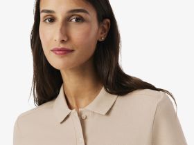 Женское поло Lacoste приталенного кроя из эластичного хлопка