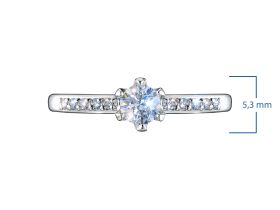 Кольцо из белого золота э4712кц01159900_white