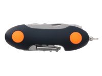 Нож перочинный Stinger 95 мм, 15 функций, черный/оранжевый