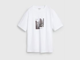 Футболка с принтом, Белый