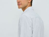 Рубашка в клетку, Белый