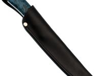 Шкуросъёмный нож Мастерская Ульданова Фетр ЦМ, сталь K340, рукоять карельская береза