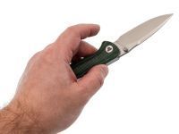 Складной нож Trivisa Arae-04G, сталь 14C28N, рукоять микарта