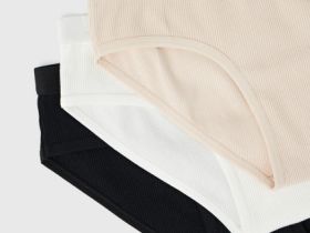 Трусы для девочек, 3 шт., Бежевый