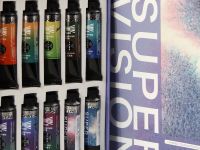 Набор акварели Super Vision с грануляцией "Layered" 10 цв*15 мл туба в картонной коробке