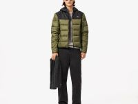 Мужская водоотталкивающая стеганая куртка-пуховик Lacoste
