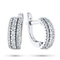 Серьги из белого золота с бриллиантами э4001сг02188100