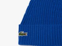 Шерстяная шапка Lacoste Unisex в рубчик