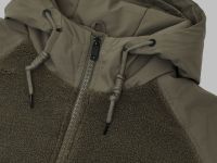 Утепленный бомбер с капюшоном