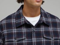 Утепленная куртка-рубашка в клетку