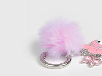 Брелок My Melody с помпоном для девочек, Серебряный