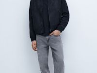 Прямые джинсы, Серый