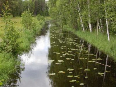 Канал между Ладожским озером и озером Лещевым