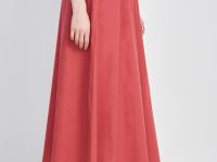 Юбка изо льна и хлопка