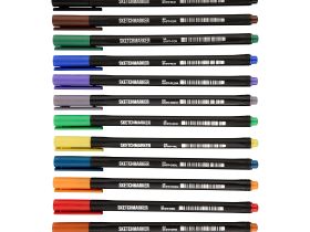 Набор цветных линеров Sketchmarker "Artist Fine Pen" Main 12 цветов в картонной упаковке