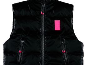 Жилет текстильный с полиуретановым покрытием для девочек