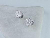 Пусеты из белого золота э4712пс04210028