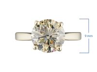 Кольцо из желтого золота с бриллиантом э0301кц02220753