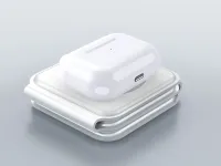 Беспроводное зарядное устройство WIWU M6 Power Air 15W 3 в 1 для смартфона/Apple Watch/AirPods (белый)