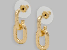 Геометричные серьги-гвоздики