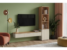 Стеллаж Енссон 50x190 Светло-бежевый