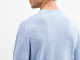 Базовый вязаный джемпер, Голубой