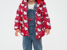 Куртка детская текстильная с полиуретановым покрытием для девочек