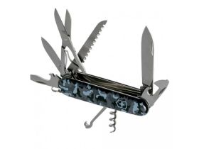 Нож перочинный Victorinox Huntsman Navy Camouflage, сталь X55CrMo14, рукоять Cellidor®, морской камуфляж, 15 функций, 91мм