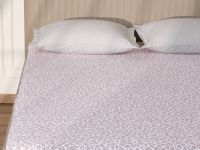 Простыня на резинке Капучино (цветы)