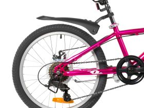 Детский велосипед Foxx Jasmine 20 Disc, год 2026, цвет Красный-Розовый