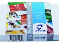 Набор акварели Talens "Van Gogh" 12 цв + кисть в пластик кор