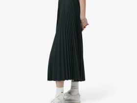 Длинная плиссированная юбка Lacoste с эластичной талией
